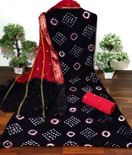 Women Pure Cotton Bandhnis Dress Materails...