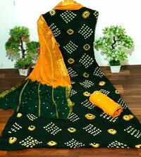 Women Pure Cotton Bandhnis Dress Materails...