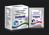 Collagen Peptide Glucosamine and Vitamin C powder Sachet