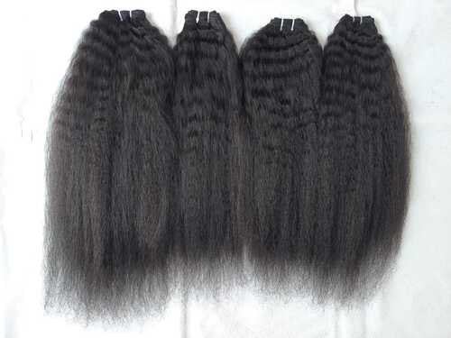 Afro Kinky Straight Human Hair Extension