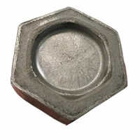 Hexagonal Nut - Mild Steel, 1/2 Inch Size | Industrial Use, Golden Color, Hardness 45Hrc