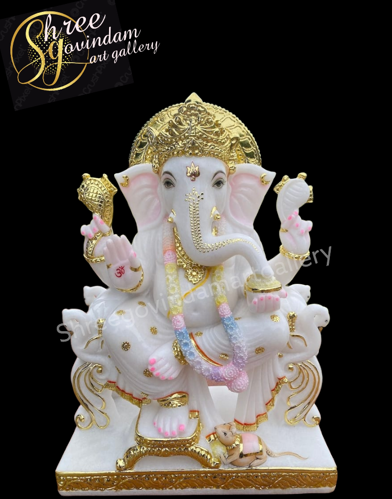 MARBLE GANESH MOORTI