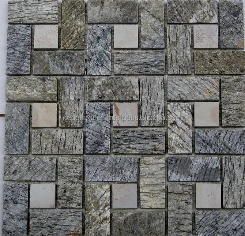 Deoli Green Slate Mosaic Tiles