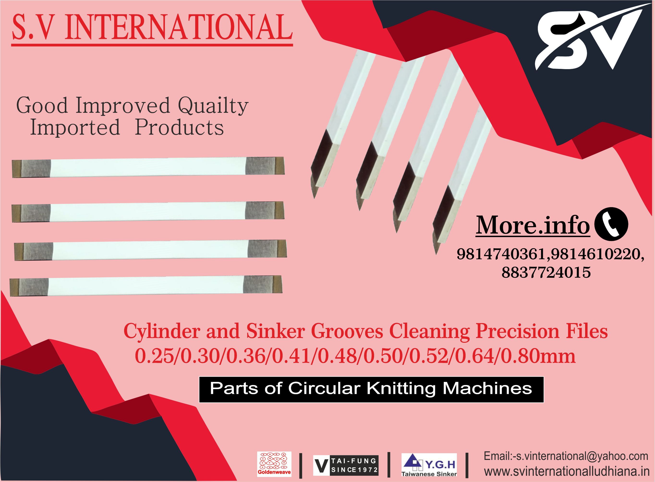 Precision Files For Cylinder and Sinker Grooves Cleaning