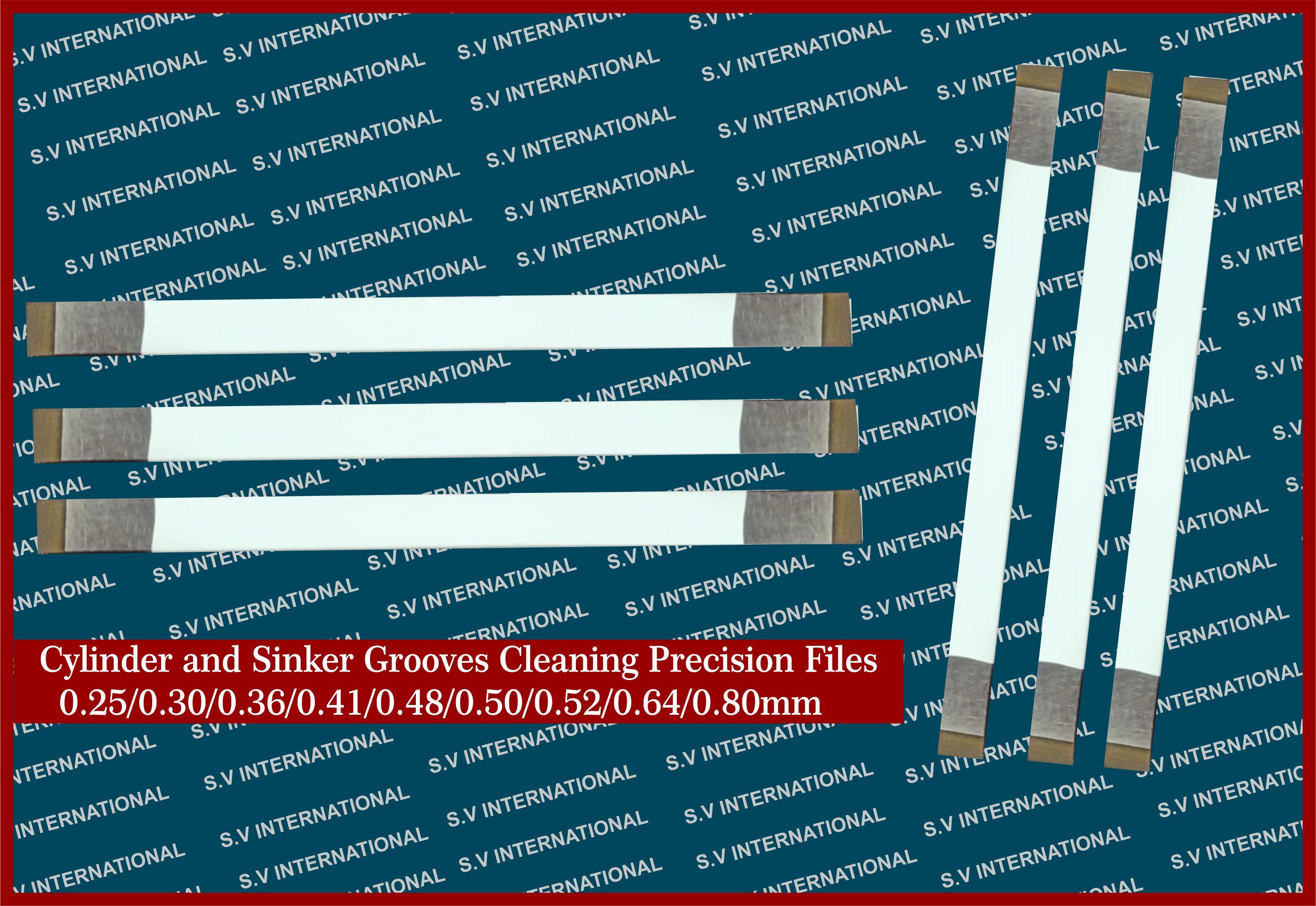Precision Files For Cylinder and Sinker Grooves Cleaning