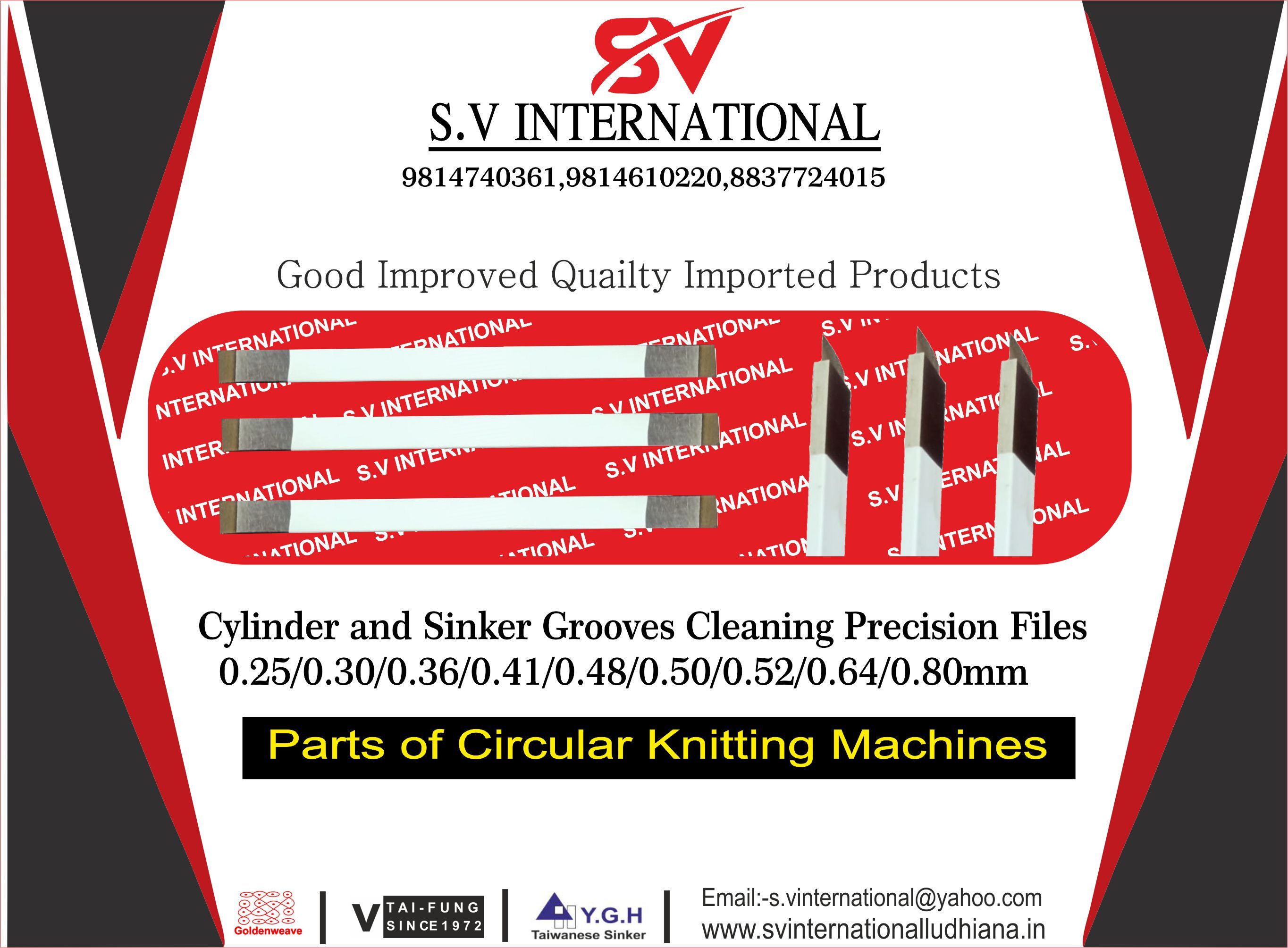 Precision Files For Cylinder and Sinker Grooves Cleaning