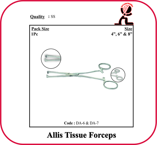 Allis Tissue Forceps 8 Inch