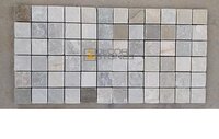 Himachal White Quartzite Slate  Mosaic