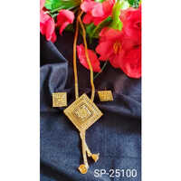 Artificial Pendant Set - Gold Plated, 99.90% Purity | Ideal For Anniversary, Engagement, Gift, Party, Wedding - Suitable For Women And Children