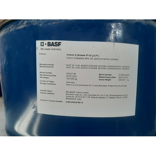 Vitamin E Acetate Basf Dosage Form: Liquid