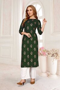 WOMEN DESIGNER  PRINTED KURTI AND PALAZO
