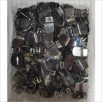 Stainless Steel Pant Hook - Metal, Silver | Durable Rivet Reinforcement For Jeans, Enhances Longevity By Securing Fabric Integrity