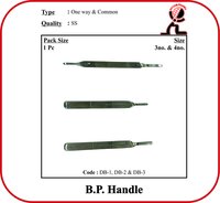 B. P. Handle - No. 3 (one Way) - Application: Clinical Purpose