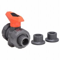 Upvc Plastic Diaphragm Valve - Grey, 15 Mm To 200 Mm Size | Manual, Pneumatic & Electric Actuated For Industrial Applications