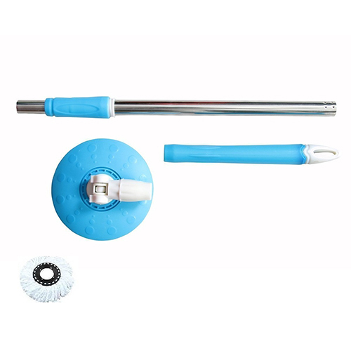Floor Cleaning Bucket Mop - Plastic Material , High-Quality Microfiber Technology for Quick Dirt Removal and Efficient Wringing