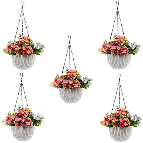 Plastic Hanging Pot - UV Stabilised BPA-Free Polypropylene, Customized Sizes for Indoor & Outdoor Gardening, Perfect for Plants & Succulents