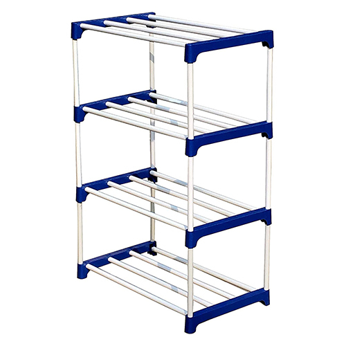 Metal Shoe Rack - High-Quality Steel Tube, Removable Layers | Modern Design, Space-Saving Organization, Durable PP Plastic Connectors