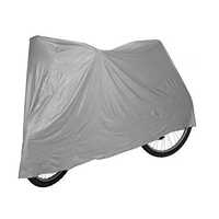 Universal Silver Waterproof Bike Cover - Polyester Material | Fits Most Bikes And Two Wheelers, Lightweight And Durable Design, Weather Resistant