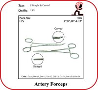 Artery Forceps - 6" Inch (curved) - Application: Hospital