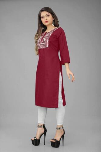 Women Discerning Cotton Kurtis...