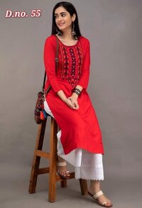 Women Designer Kurti And Palazo Set...