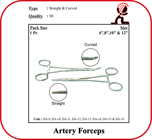 Artery Forceps Straight 8 Inch