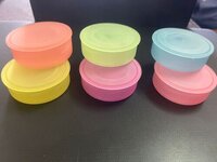 Round shape nail paint remover container