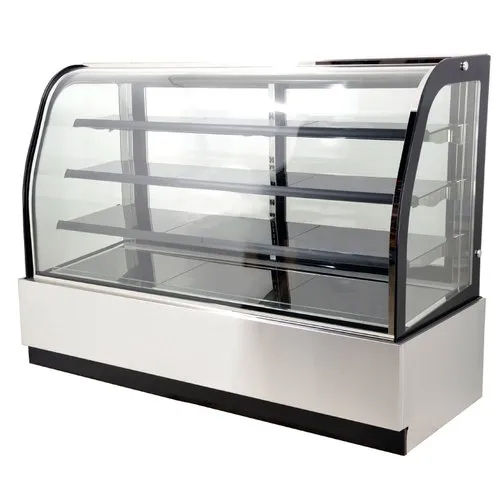 Commercial Display Counter - Stainless Steel, Smooth Silver Finish | Standard Design for Enhanced Durability and Style