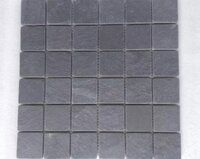 Himachal Black Slate Stone Mosaic Wall Panels Classical Style Slate Floor Natural Stone Mosaic Factory Price Black Slate Mosaic