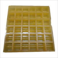 Pvc Rubber Block Mould - Pvc Material, 1x1 Feet Size, Yellow Color, 20 Mm Thickness, Square Shape , Glossy Surface Finish For Paver Block Making