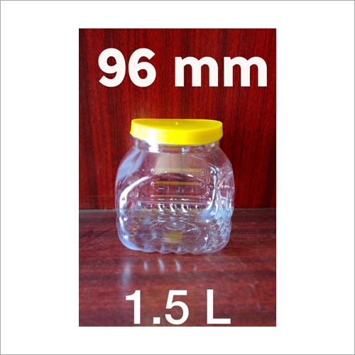 Transparent 1.5 Litre Plastic Jar