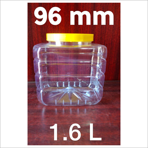 Transparent 1.6 Litre Plastic Jar