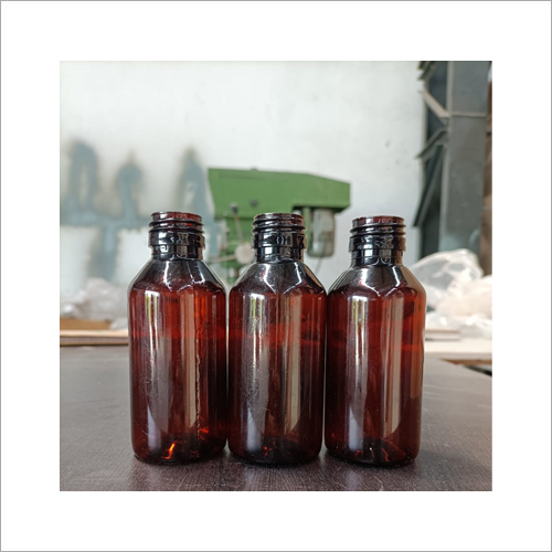 Brown Round Plastic Bottles