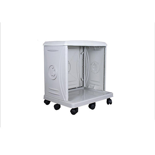 Double Tubular White Inverter Trolley