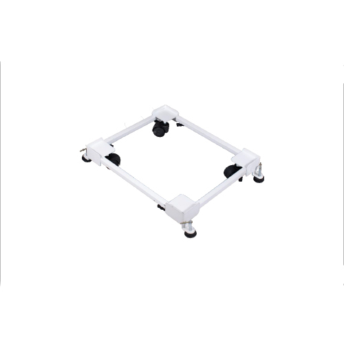 Washing Machine Stand - Durable Metal Frame, Space-Saving Design , Elegant White Finish