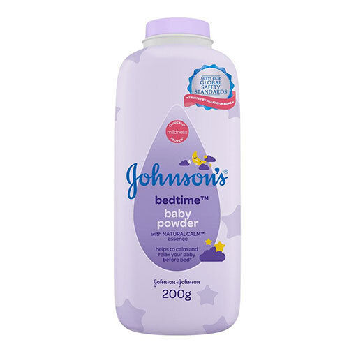 White & Purple Baby Powder Shrink Label