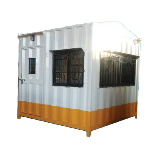 White Prefabricated Security Guard Cabin