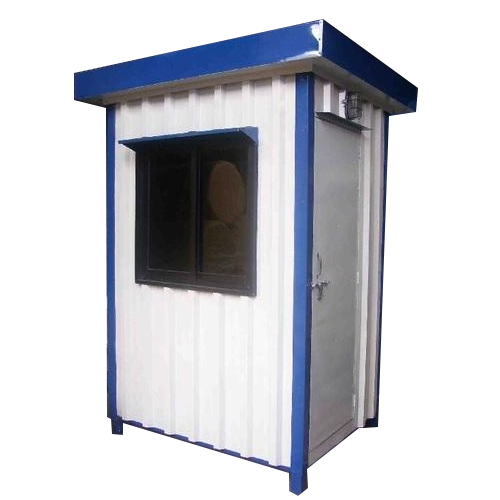 White Small Portable Security Cabin