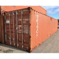 Used Cargo Container - Metal, 20 Foot Length | Corrosion Resistant, Designed For High Stacking, Ideal For Transporting Goods And Materials