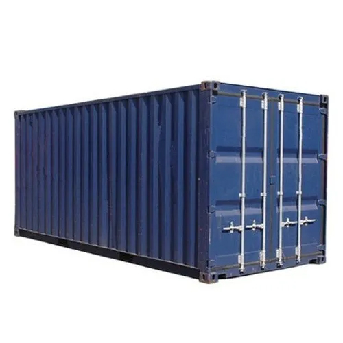 Storage Shipping Container - 20 Feet, Galvanized Steel, Color Blue, Weather Resistant and Reliable Design for Outdoor Industrial Use
