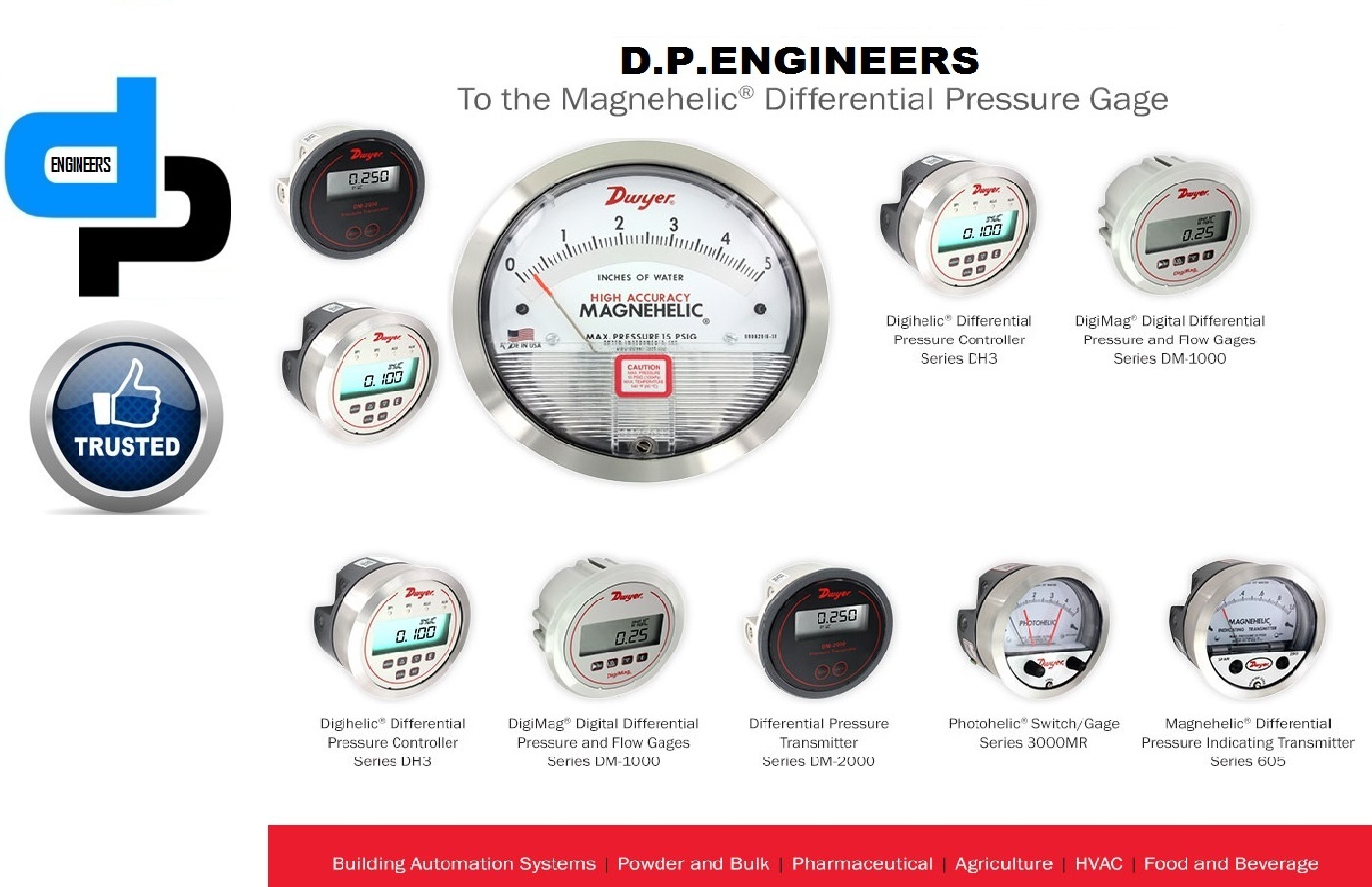 Series 2000 DWYER MAGNEHELIC Differential Pressure Gauges from Jalandhar Cantonment Punjab