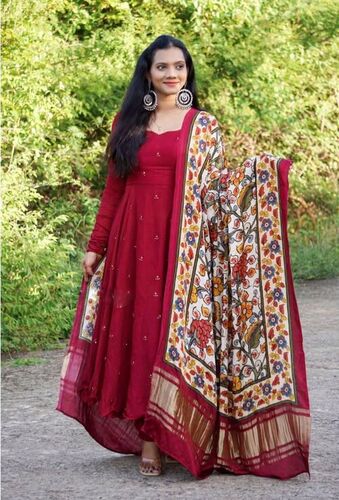 WOMEN NEW DESIGNER  EMBROIDERED ANARKALI GOWN...