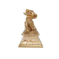 Brass Nandi Statue - Durable Eco-friendly Brass, Available In Different Sizes | Elegant Plating Finish, Detailed Casting Technique, Hindu Religious Theme