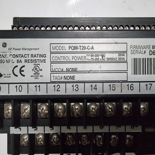 GE MULTILIN PQM-T20-C-A PQM POWER QUALITY METER