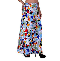 HUMAIRA FASHIONS DIAMOND PRINTED CREPE PALAZZO