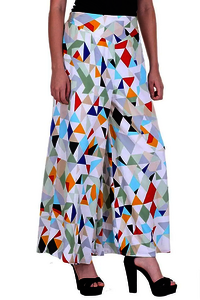 HUMAIRA FASHIONS DIAMOND PRINTED CREPE PALAZZO