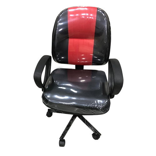 Revolving Executive Chair - Leatherette Material, Standard Size, Black Color | Comfortable Seating, Ergonomic Support, Durable & Stylish Design, Adjustable Height, Easy Mobility with Revolving Base
