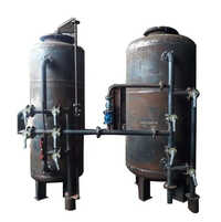 Mild Steel Pressure Vessel Tank - 500-1000 Liters Capacity, 10-15 Bar Pressure Rating, Flanged Connections | Ideal For Water Filtration And Storage In Industrial Applications, Is 2825 Compliance