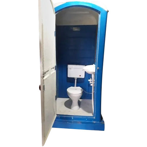 Blue Modular Frp Toilet