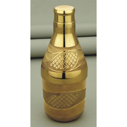 Gold Modern Brass Mukhwas Bottle